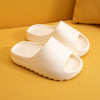 Female New Thick Bottom Increased Fish Mouth Serrated Net Couple Slippers