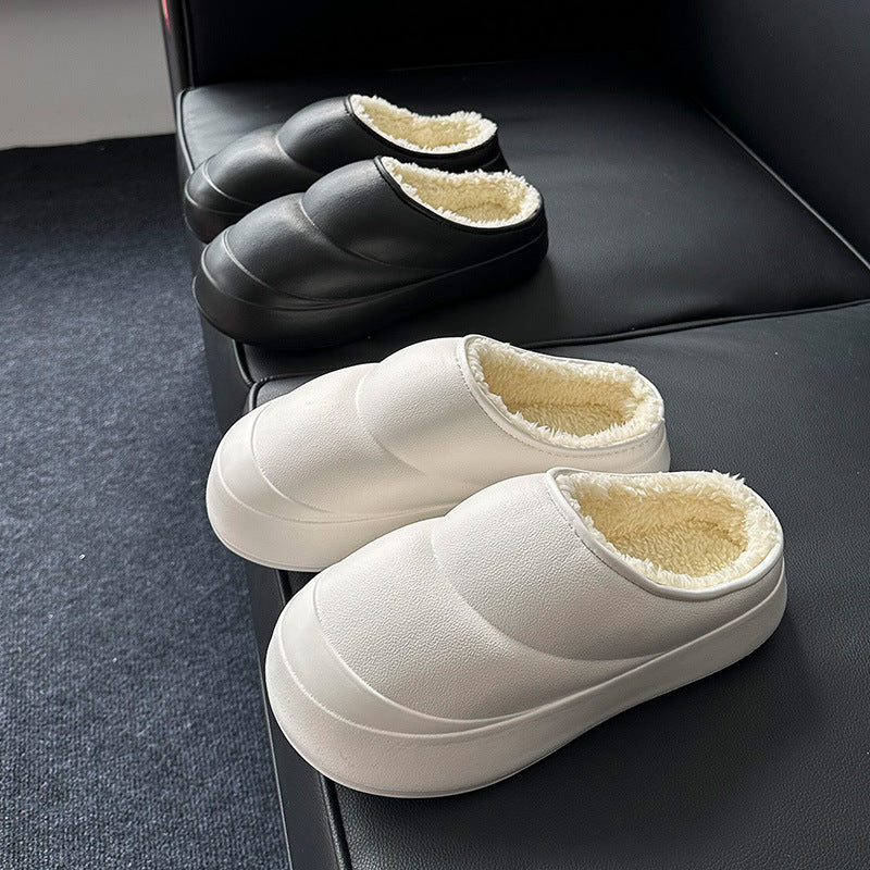 Anti-slip Thick-soled Cotton Slippers For Men And Women