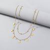 Personality, stars, Moon, multiple necklaces