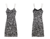 Dark Sexy Leopard Print Suspender Dress