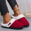 Winter Cotton Slippers Baotou Warm Flat Slippers Home Daily Soft Non-slip Bottom House Shoes Women Men Couple