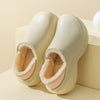 Autumn And Winter New Heightening Thickening Bottom Waterproof Cotton Slippers Women