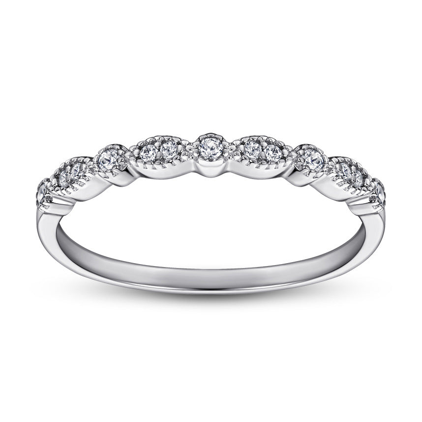 European And American S925 Silver Ring Women's Simple