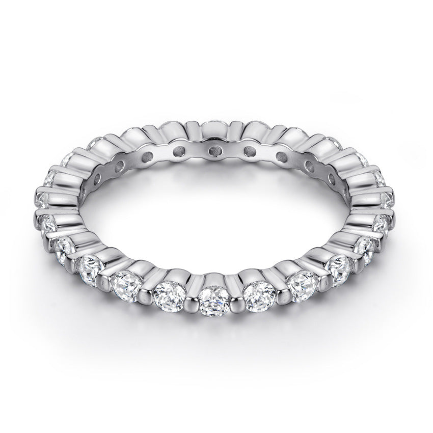 European And American S925 Silver Ring Women's Simple