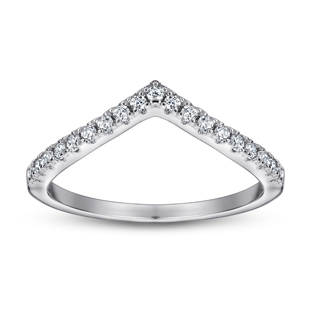 European And American S925 Silver Ring Women's Simple