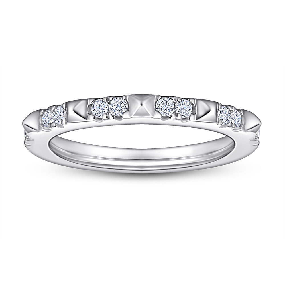 European And American S925 Silver Ring Women's Simple