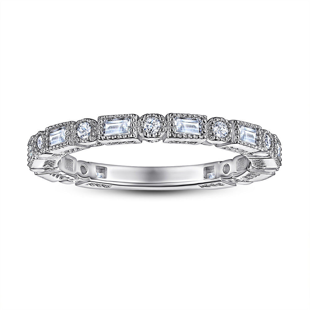 European And American S925 Silver Ring Women's Simple