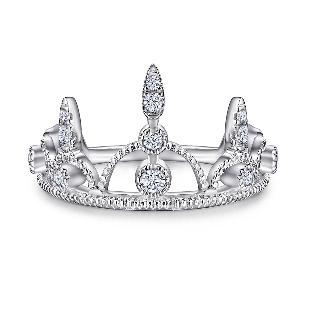 European And American S925 Silver Ring Women's Simple