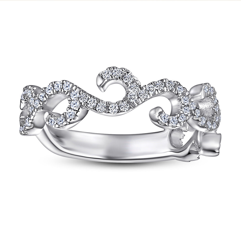 European And American S925 Silver Ring Women's Simple