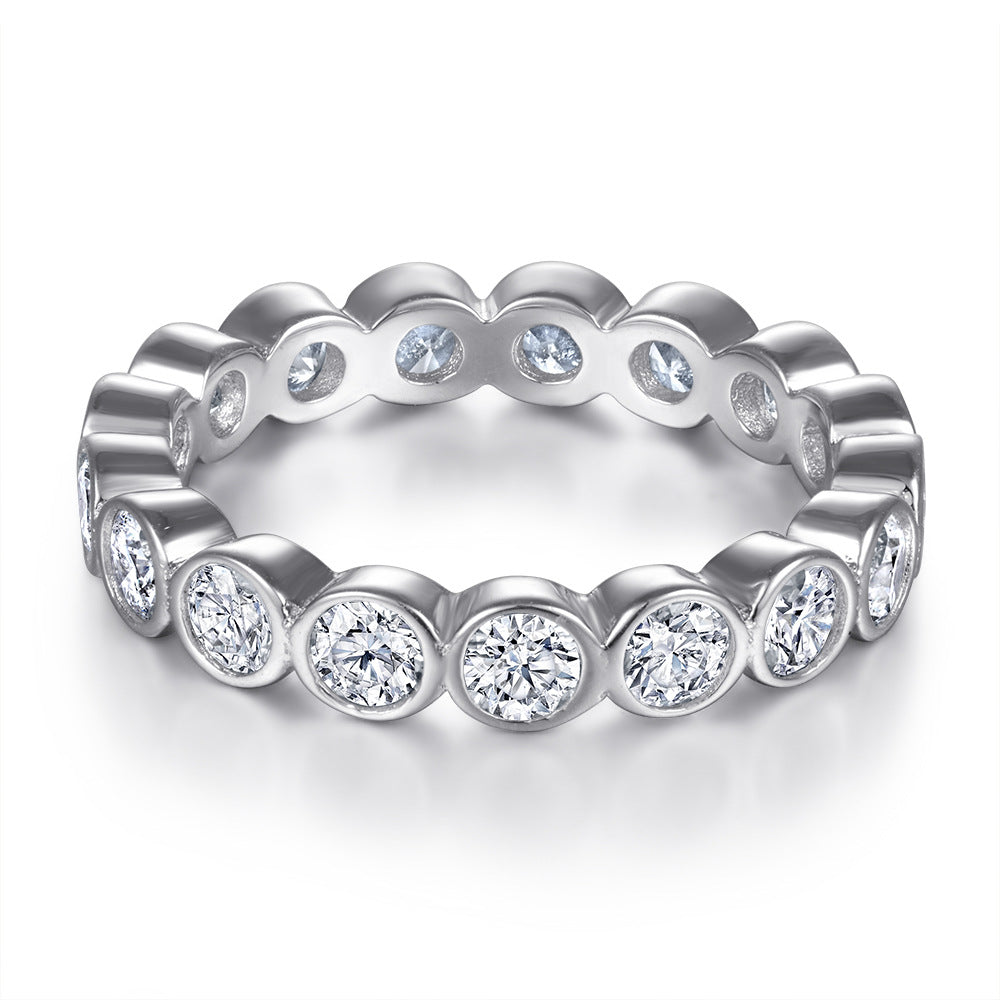 European And American S925 Silver Ring Women's Simple