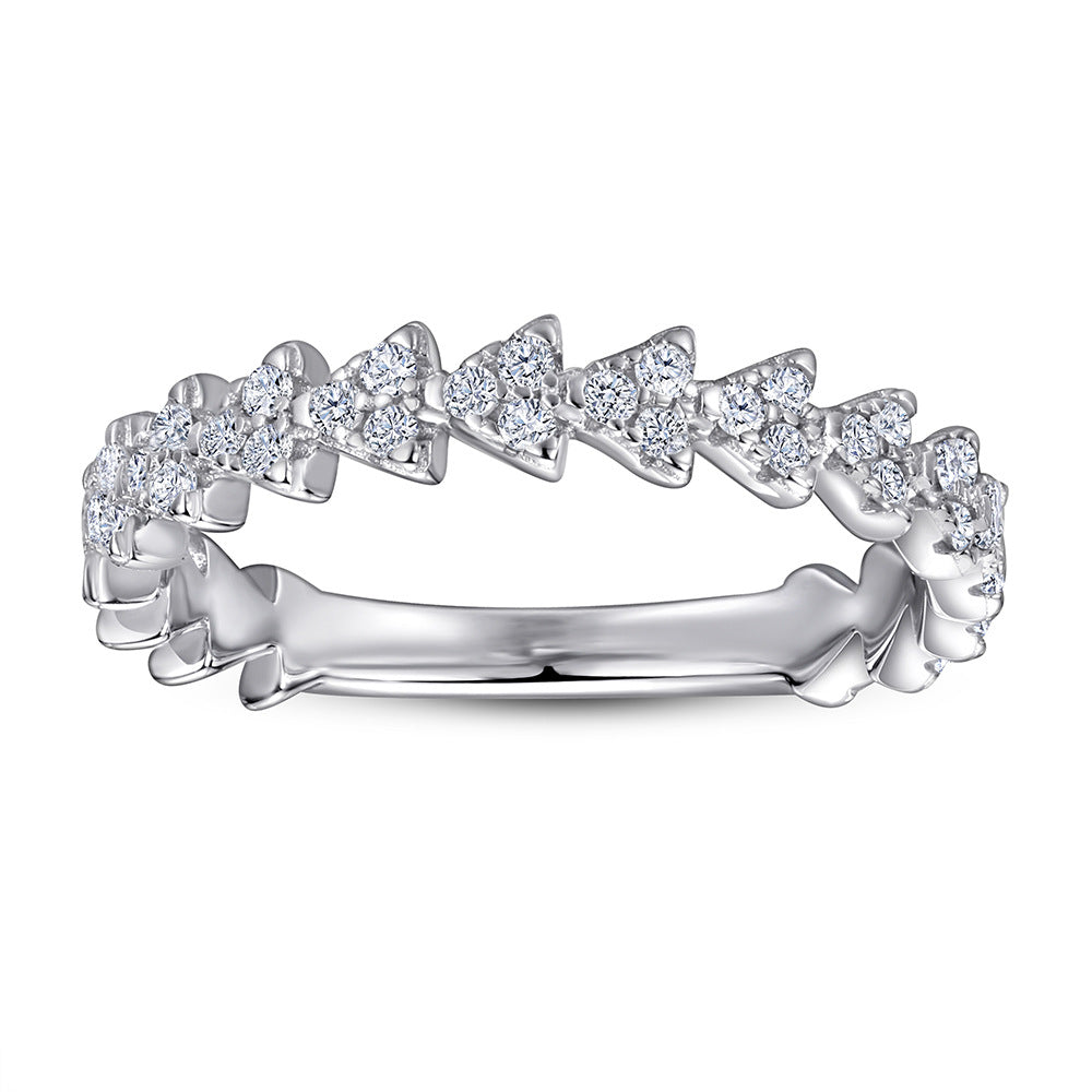 European And American S925 Silver Ring Women's Simple