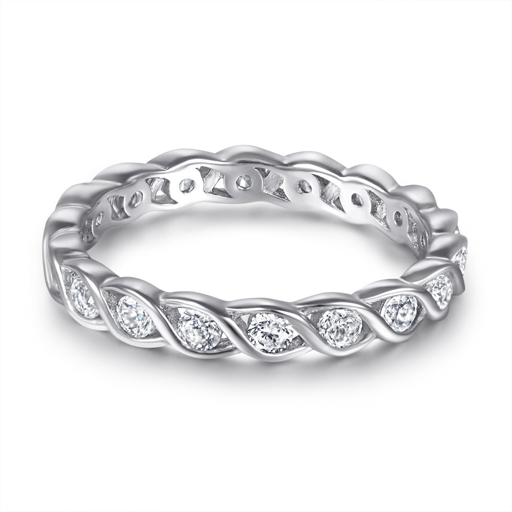 European And American S925 Silver Ring Women's Simple