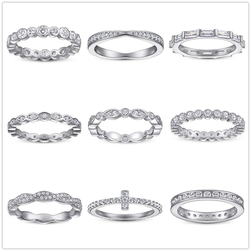 European And American S925 Silver Ring Women's Simple