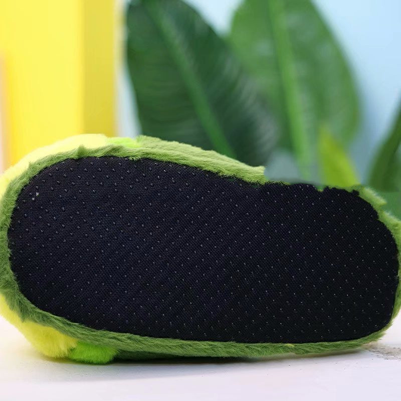 Stuffed Avocado Pineapple Dragon Fruit Slippers Women
