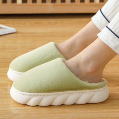 Household Fashionable Thick Soled Woolen Slippers For Women