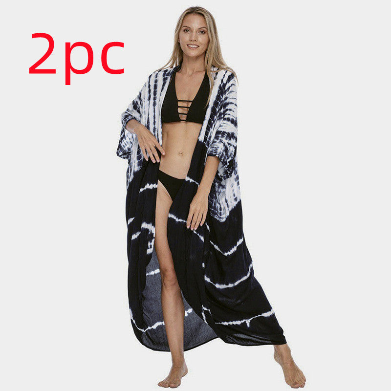 Polyester Ladies Sun Protection Resort Beach Dress Cover Up