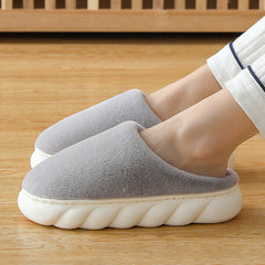 Household Fashionable Thick Soled Woolen Slippers For Women