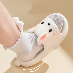 Cute Rabbit Slippers For Kids Women Summer Home Shoes Bathroom Slippers