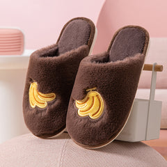 Men And Women Fashion Home Indoor Non-slip Plush Slippers