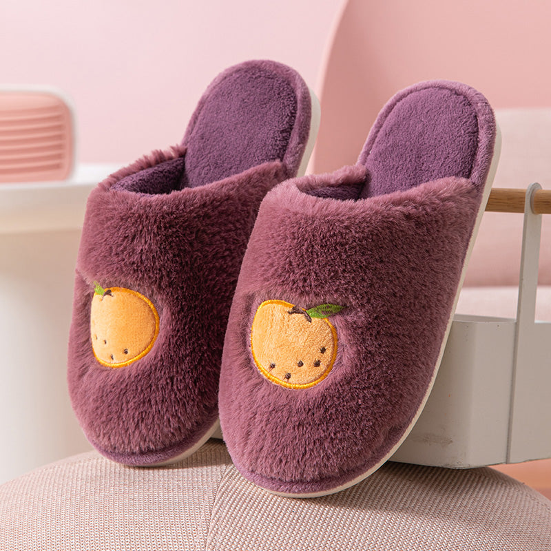 Men And Women Fashion Home Indoor Non-slip Plush Slippers