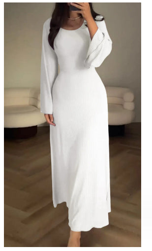 Long Sleeve Split Loose Leisure Professional Dress For Women